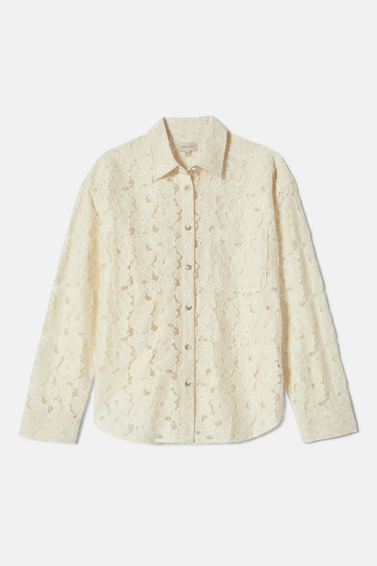 Women's East Side Boxy L/S Button Down in Whitecap
