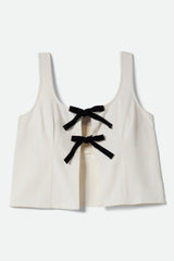 Women's Magnolia Tie Top in Off White