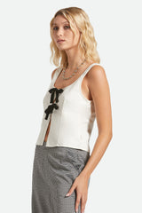 Women's Magnolia Tie Top in Off White