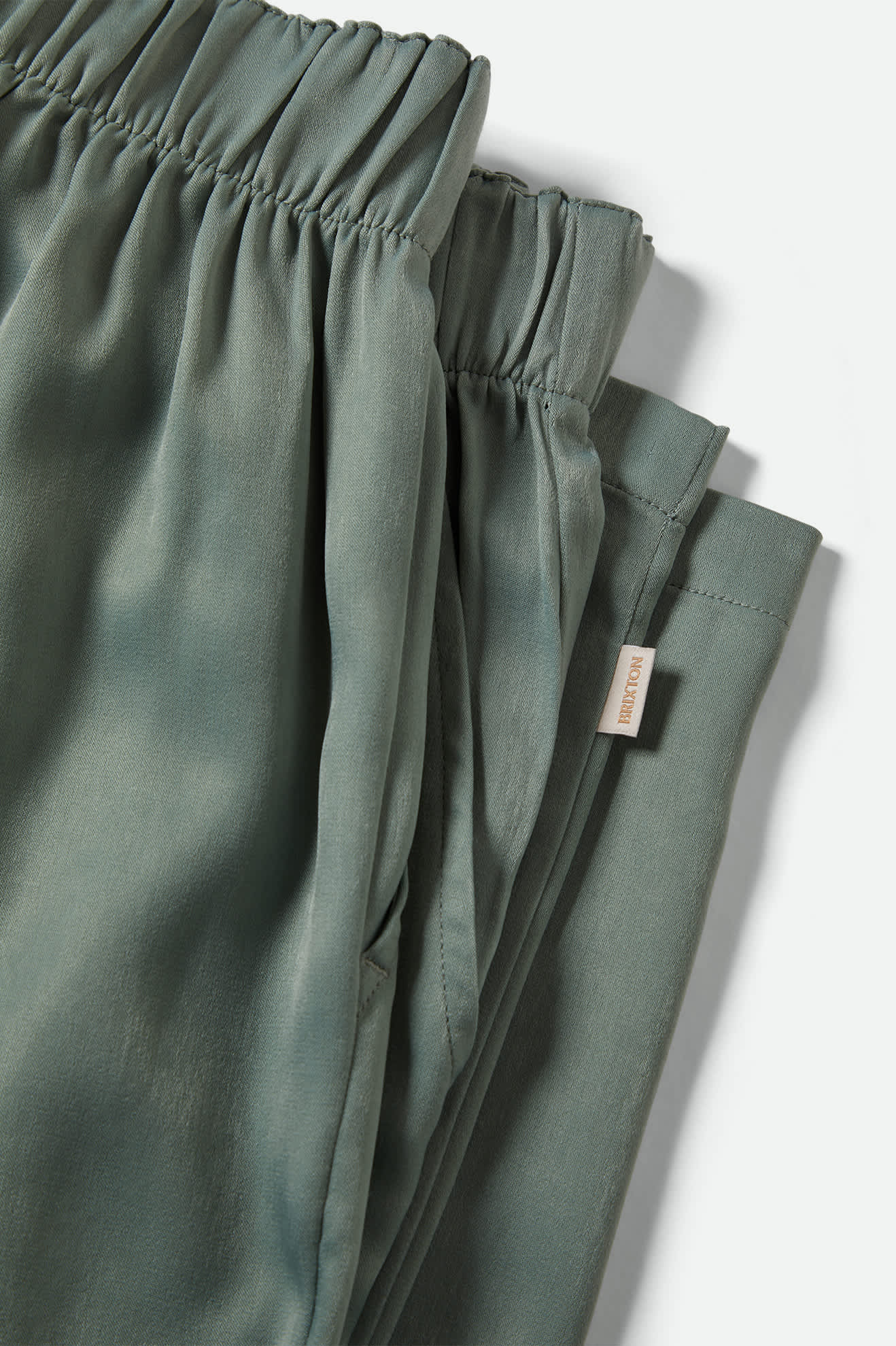 Women's Soho Silky Pant in Blue Green Shine
