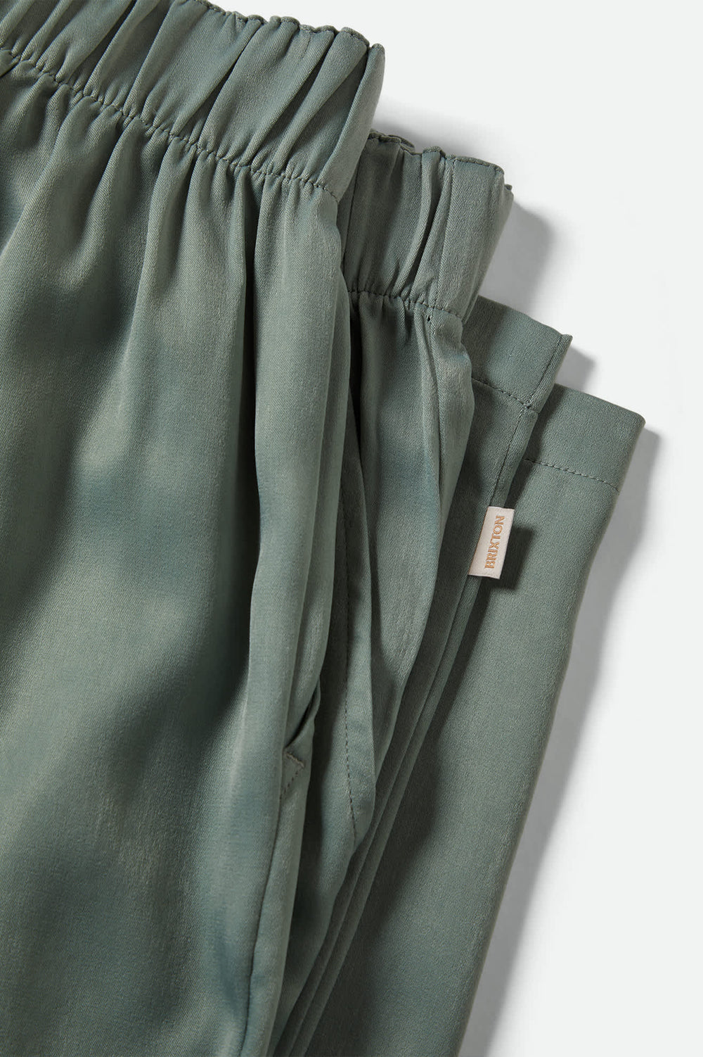 Women's Soho Silky Pant in Blue Green Shine
