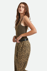 Women's Off Duty A-Tank in Gold Metallic