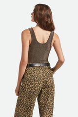 Women's Off Duty A-Tank in Gold Metallic