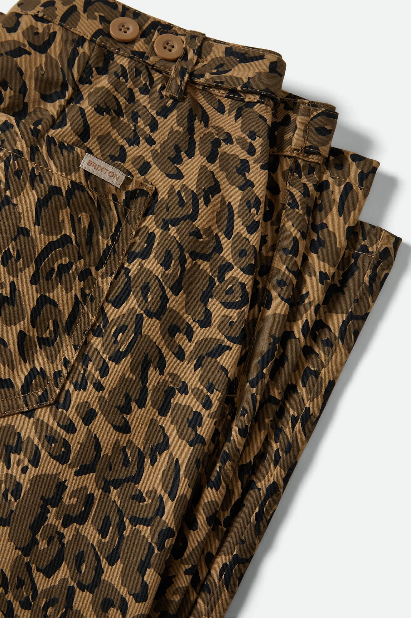 Women's Jane Utility Wide Leg Pant in Brown Cheetah