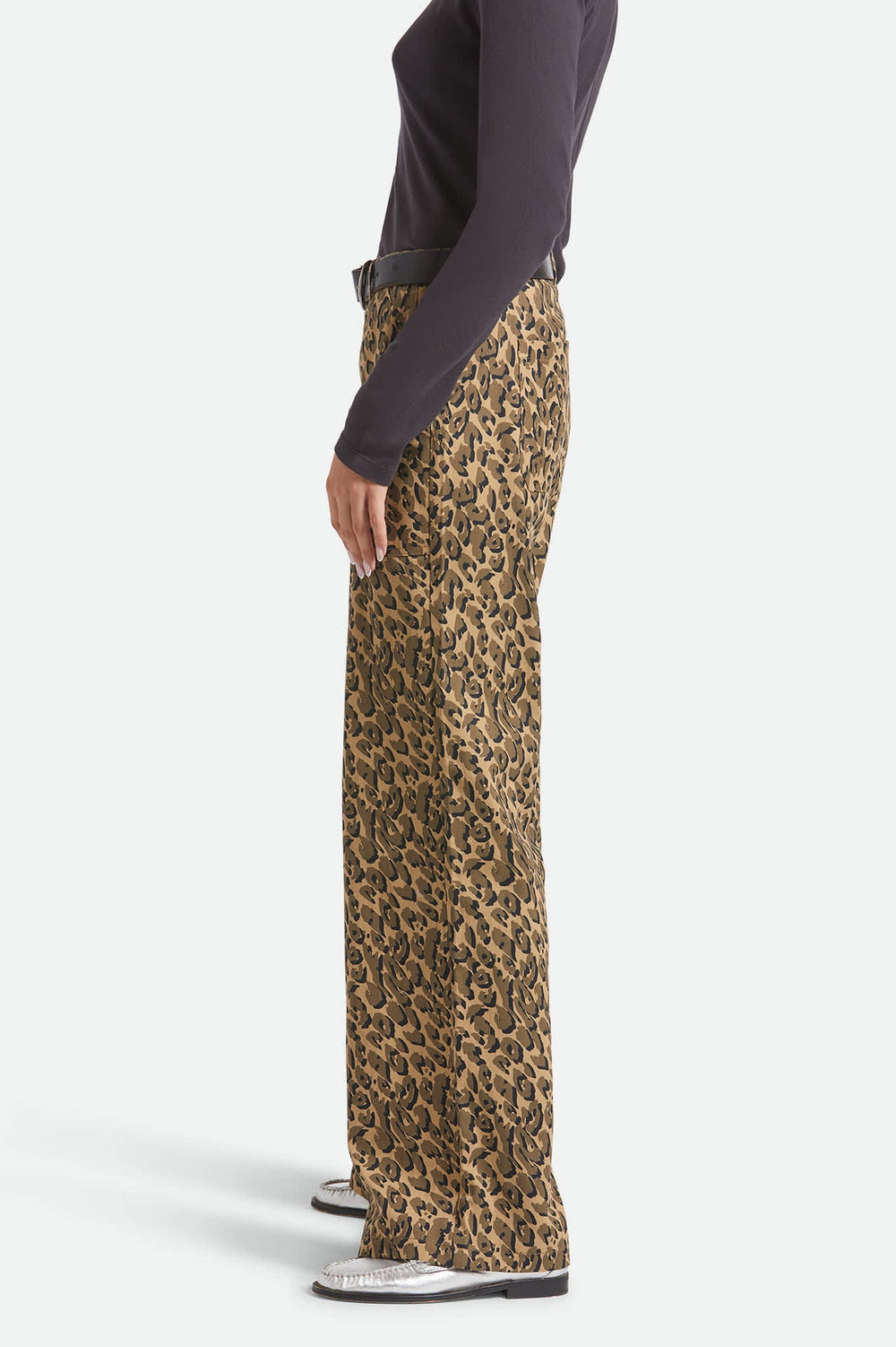 Women's Jane Utility Wide Leg Pant in Brown Cheetah
