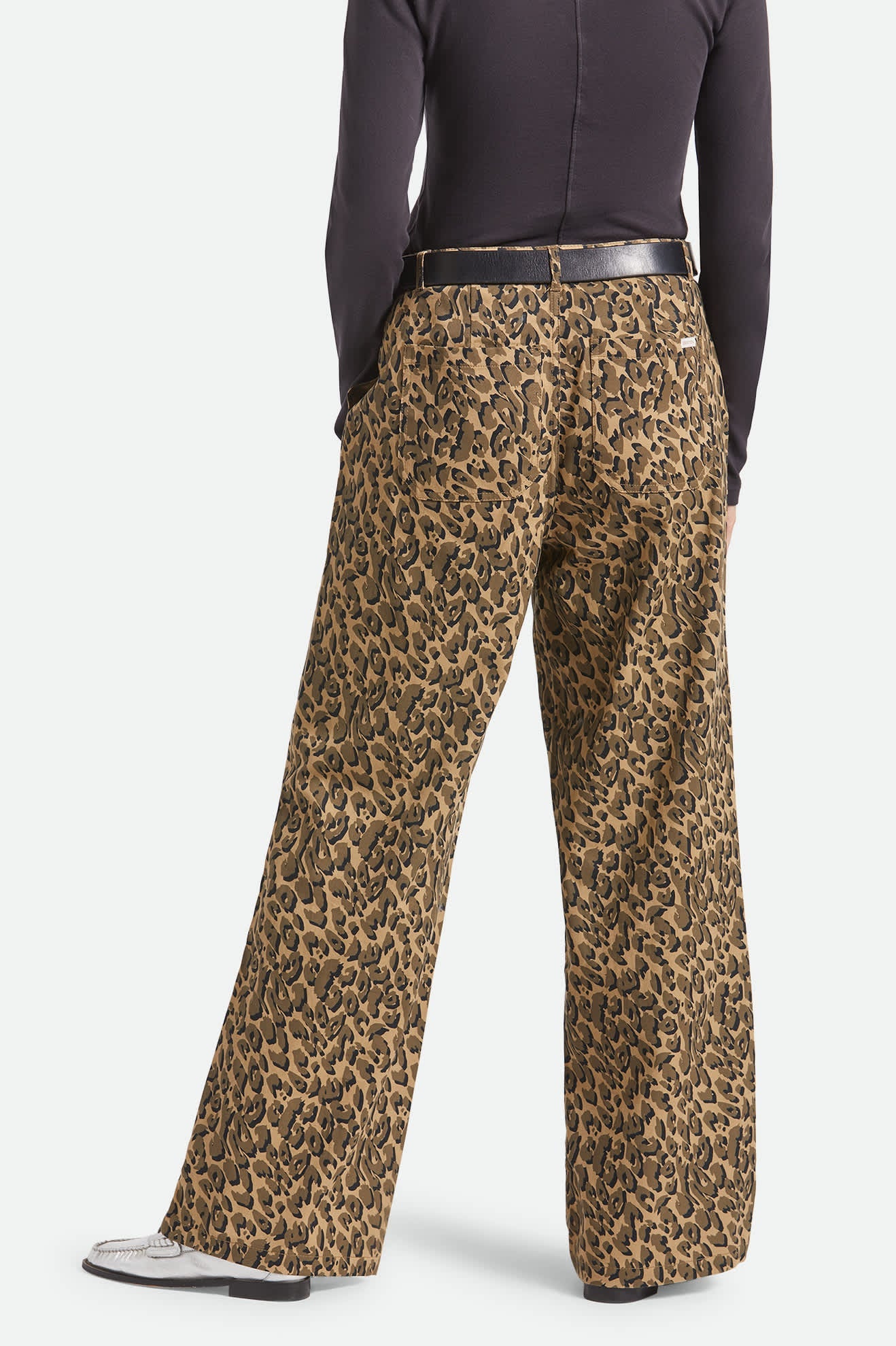 Women's Jane Utility Wide Leg Pant in Brown Cheetah