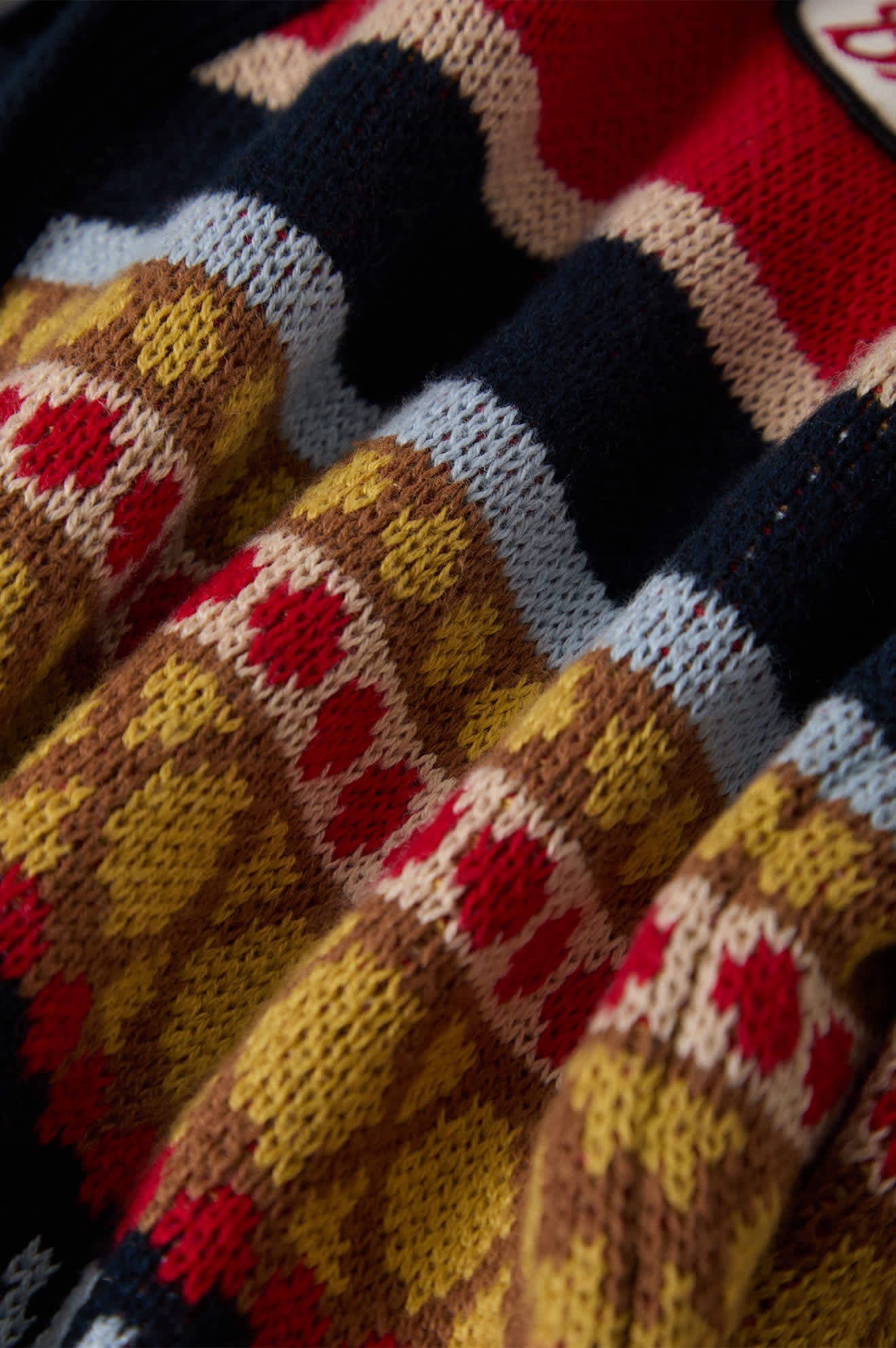 Women's Winter Racing Cardigan in Multi Racing Stripe