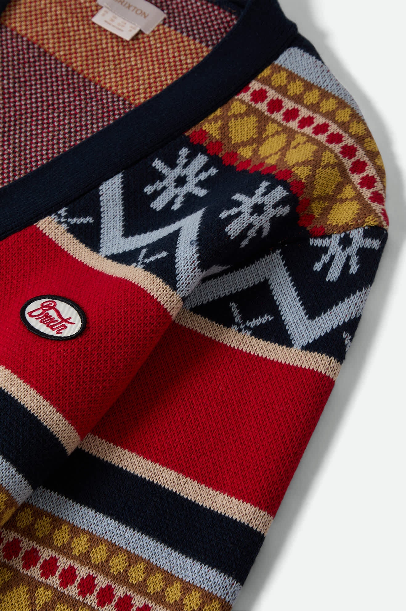 Women's Winter Racing Cardigan in Multi Racing Stripe