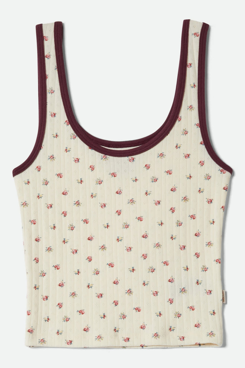 Women's Off Duty A-Tank in Floral Pointelle