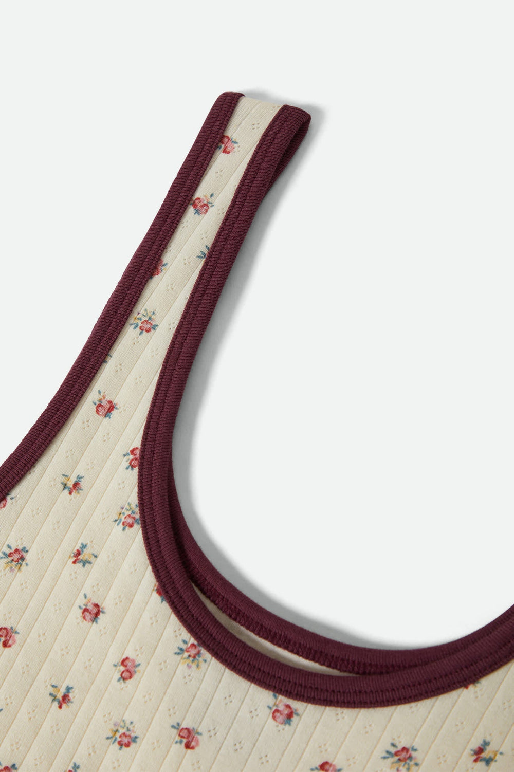 Women's Off Duty A-Tank in Floral Pointelle