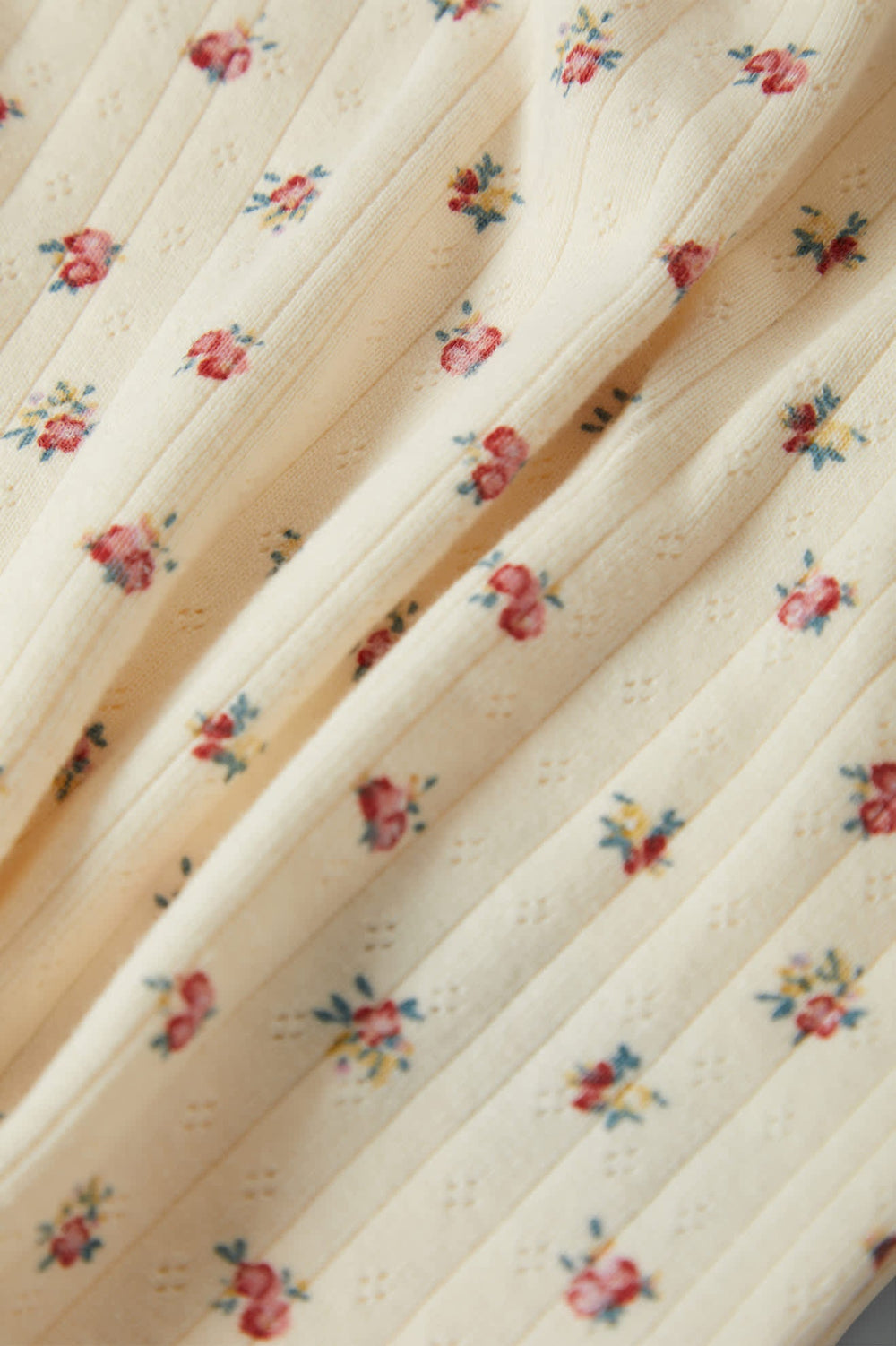 Women's Off Duty A-Tank in Floral Pointelle