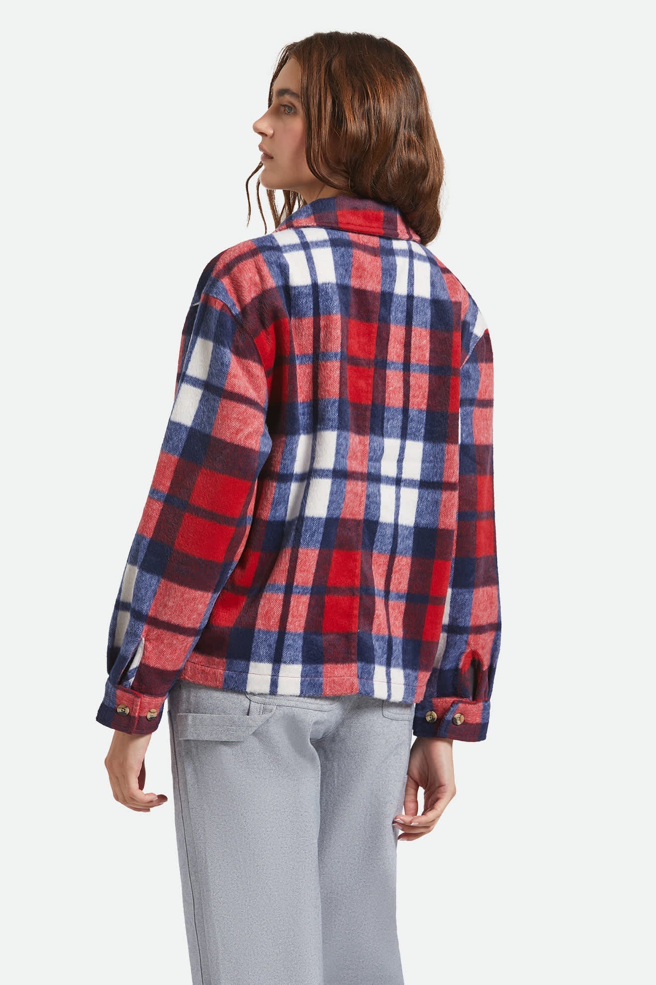 Women's Bowery Soft Brushed Flannel in Adrenaline Rush/Navy