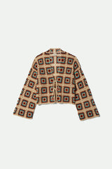 Women's Crochet Knit Kimono in Multi Color