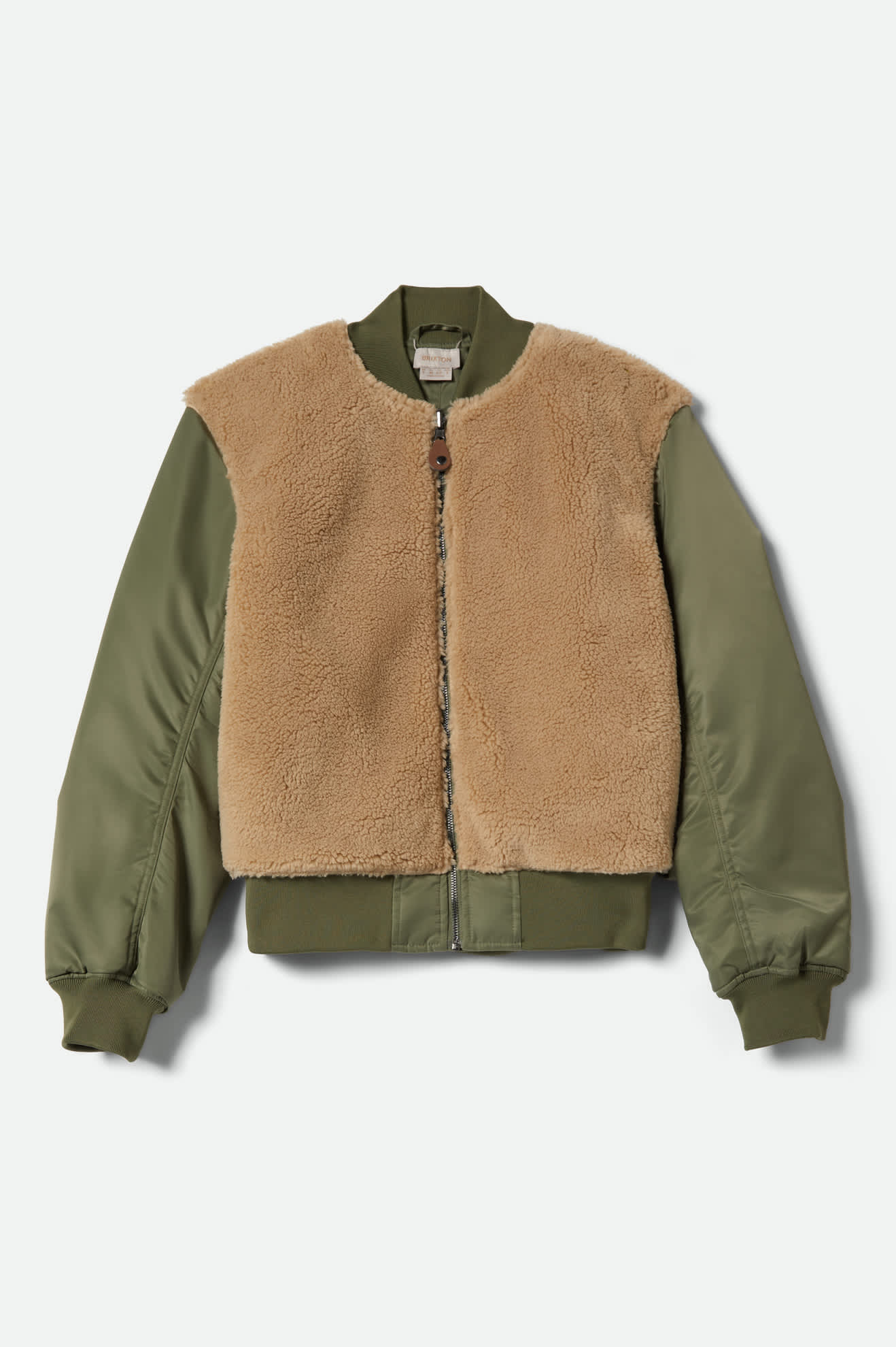 Women's Sherpa Surplus Bomber Jacket in Olive Surplus
