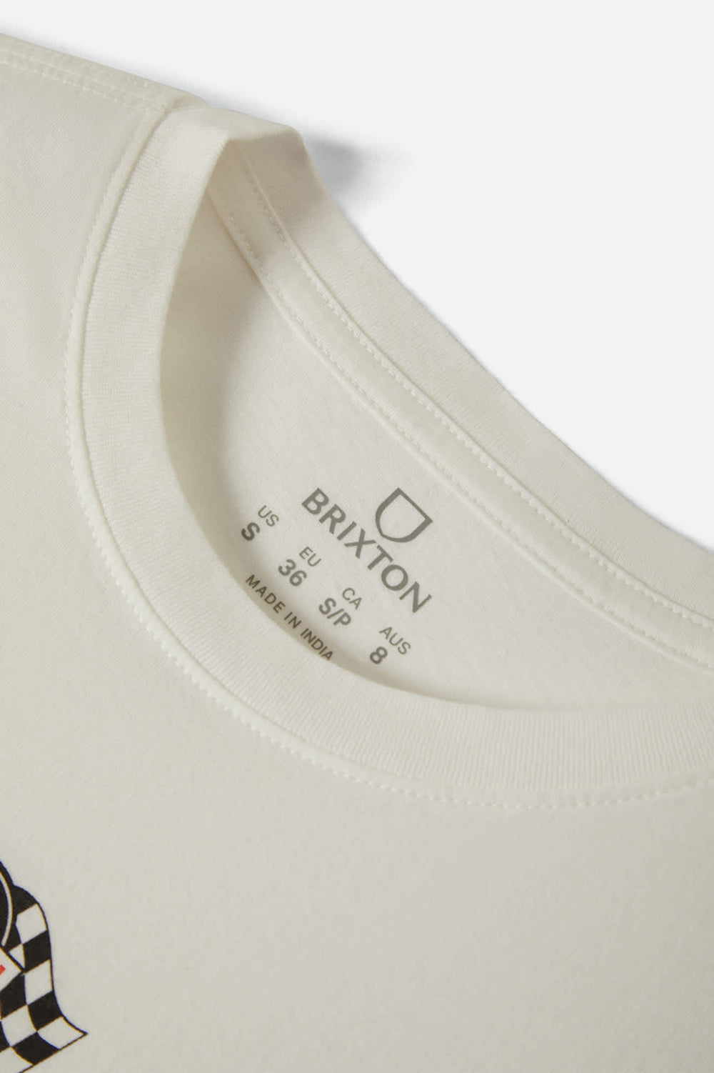 Women's Racing Patches Crew T-Shirt in Off White