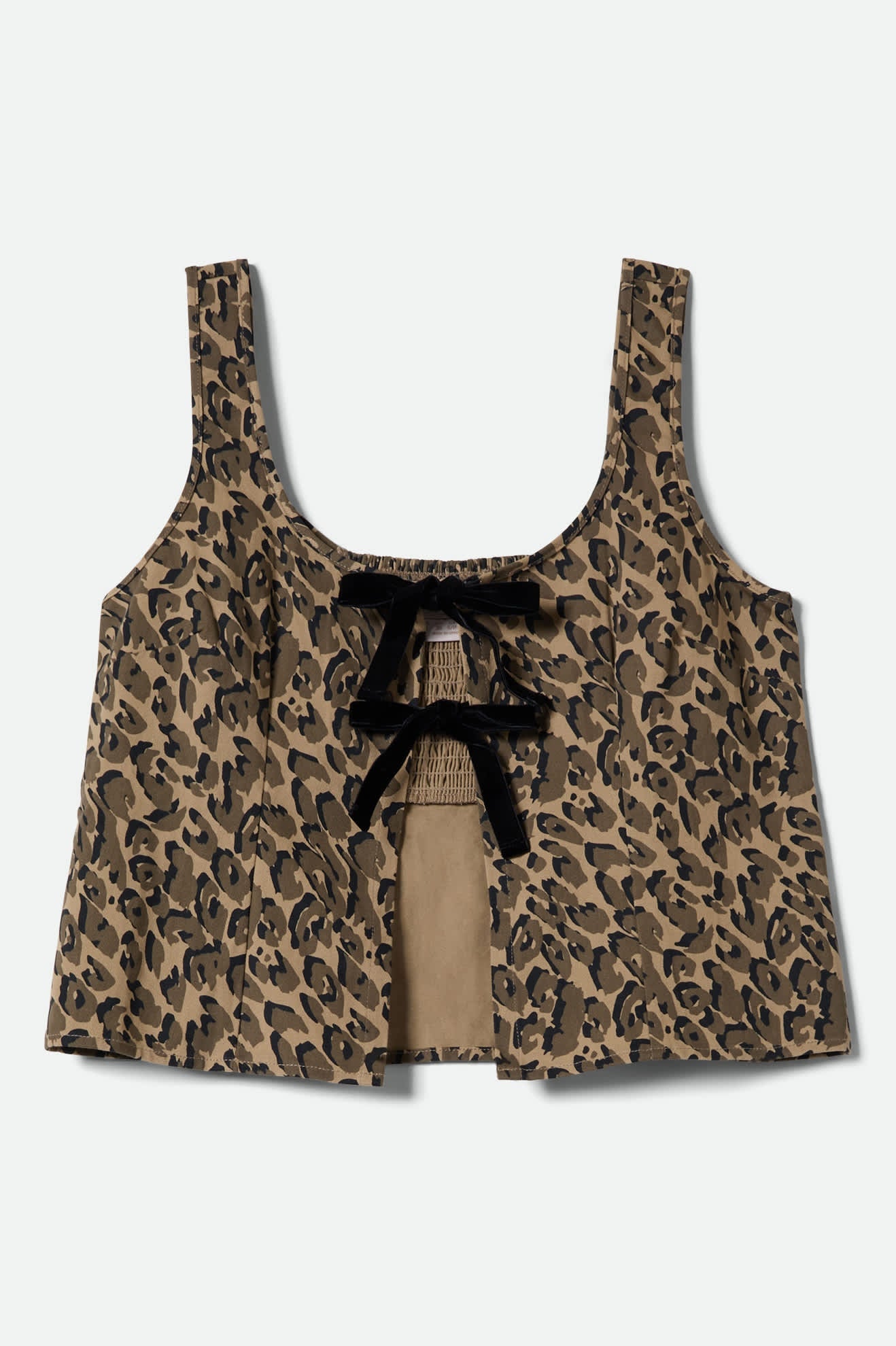 Women's Magnolia Tie Top in Brown Cheetah