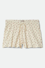 Women's Off Duty Lounge Short in Floral Pointelle