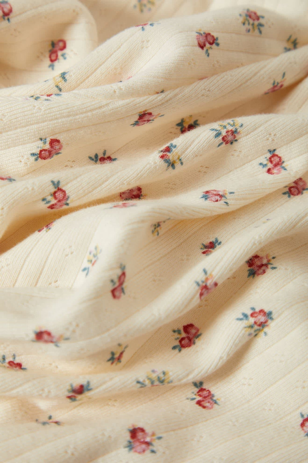 Women's Off Duty Lounge Short in Floral Pointelle