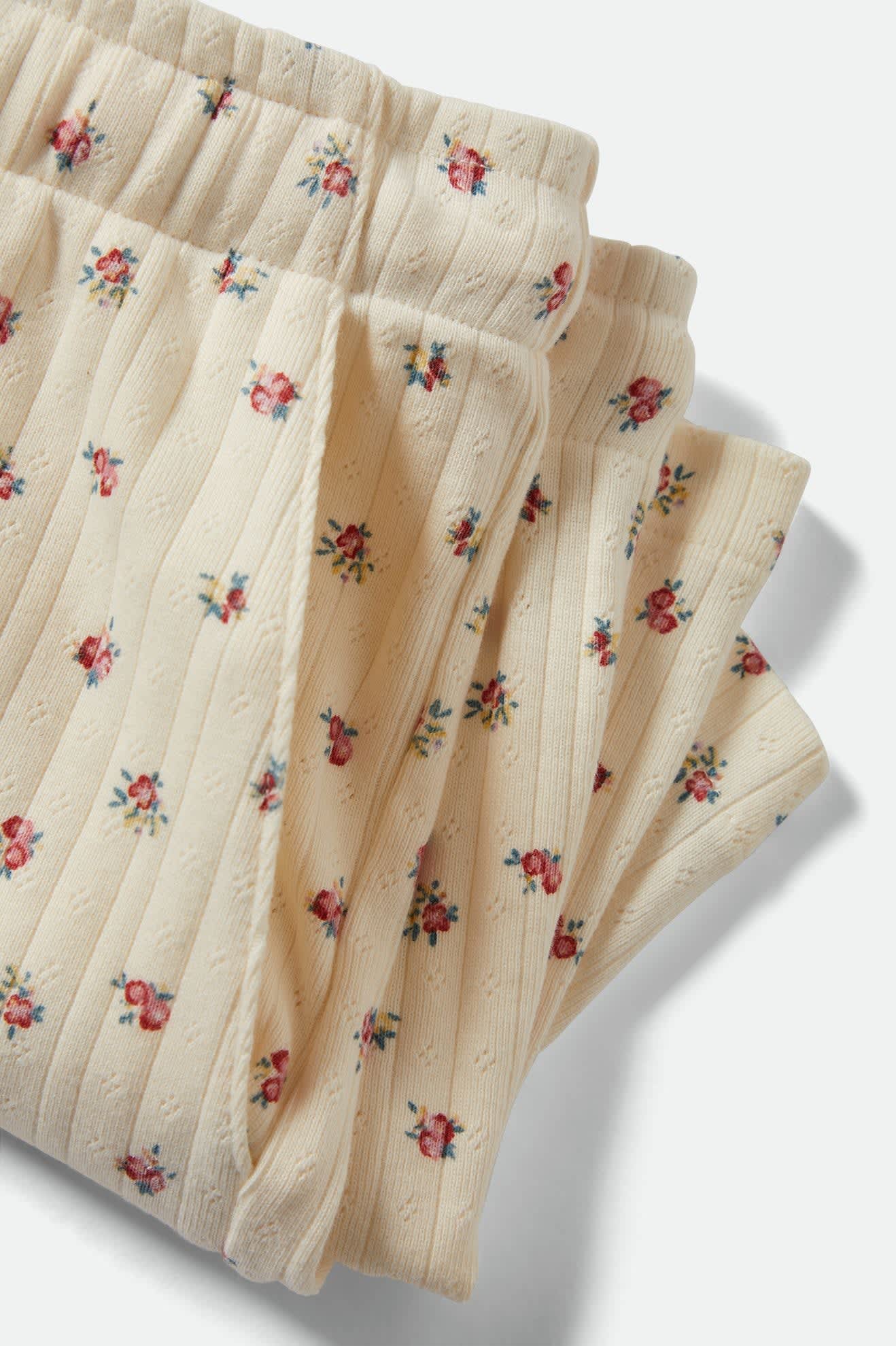 Women's Off Duty Lounge Short in Floral Pointelle