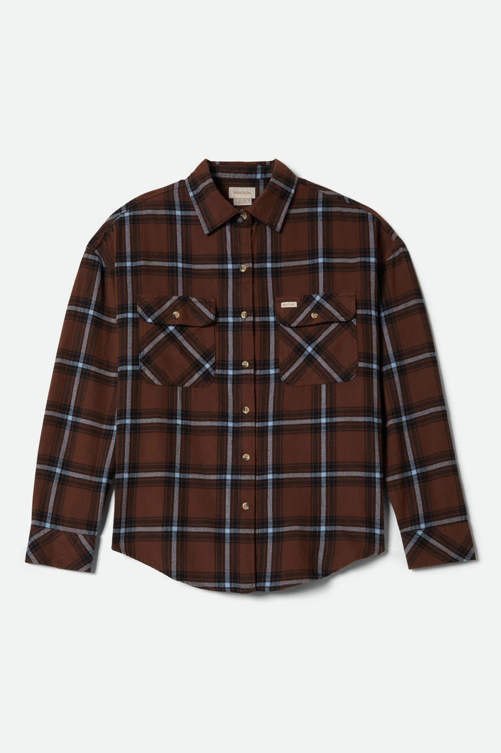 Women's Bowery Vintage Overshirt in Pinecone Brown/Black/Borrowed Blue