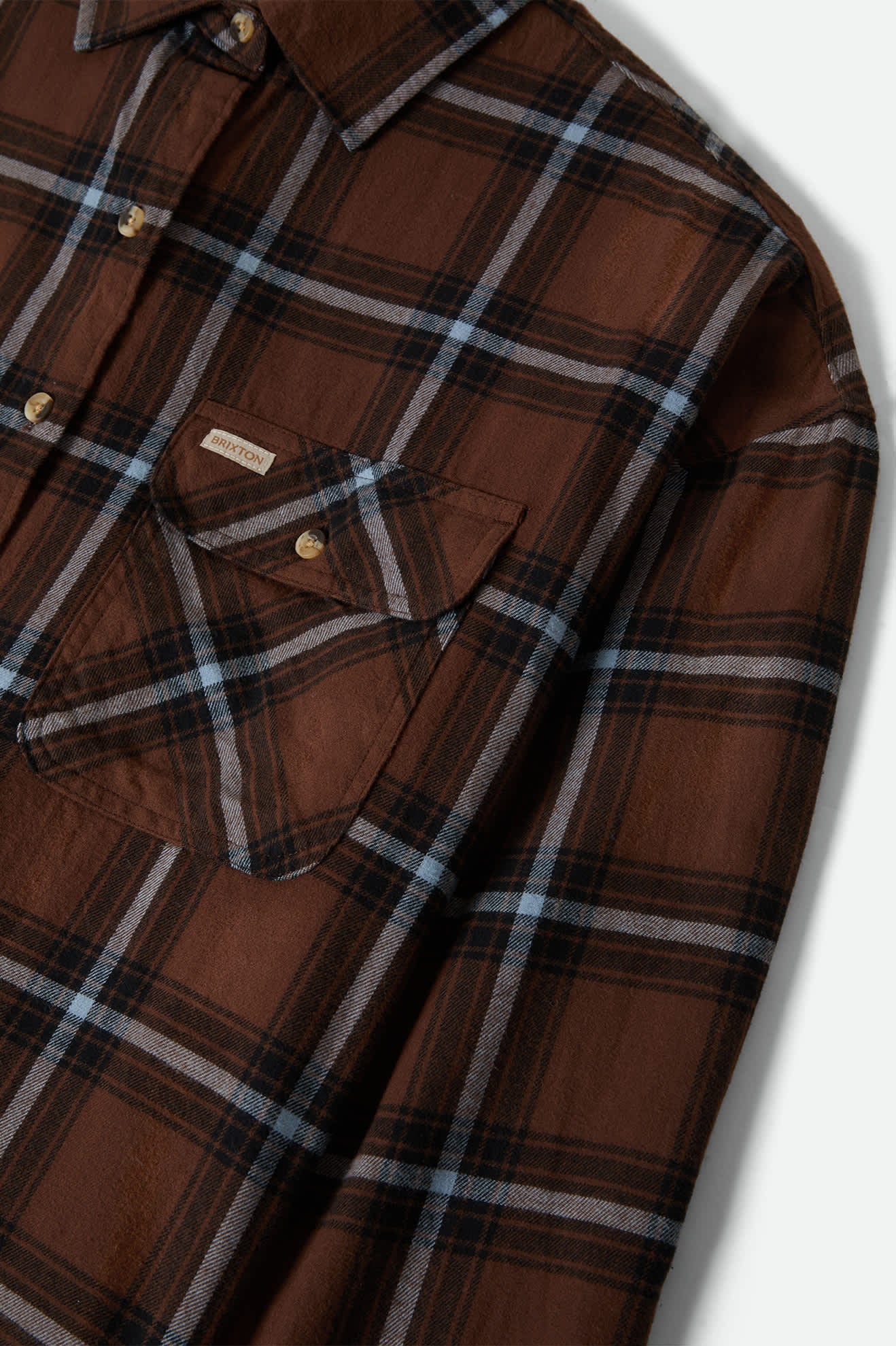 Women's Bowery Vintage Overshirt in Pinecone Brown/Black/Borrowed Blue