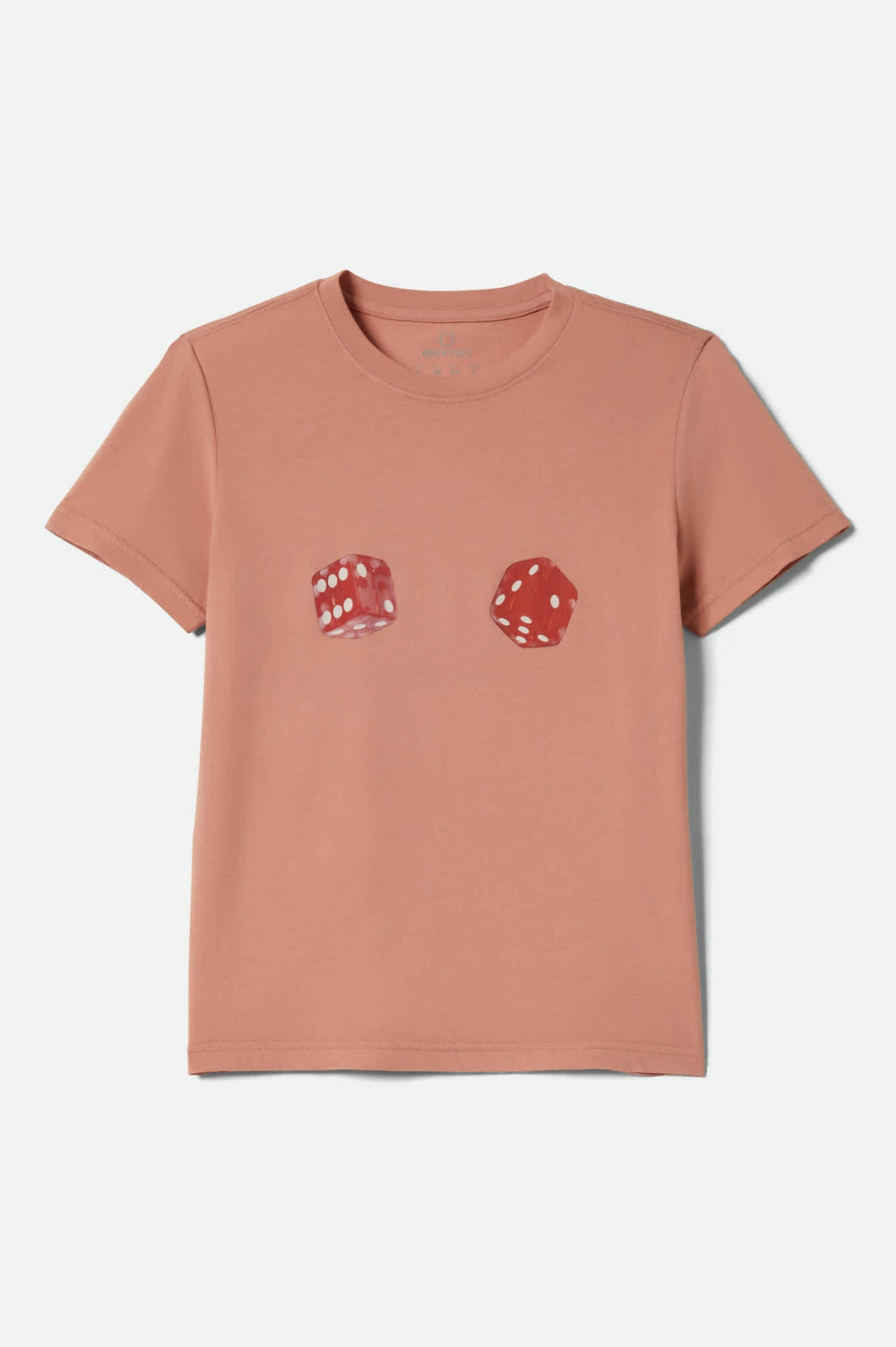 Women's Tossed Dice Crew T-Shirt in Italian Clay