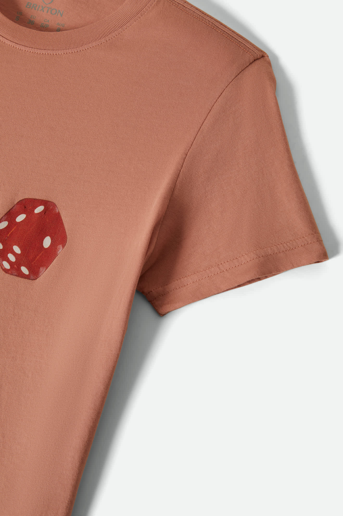 Women's Tossed Dice Crew T-Shirt in Italian Clay