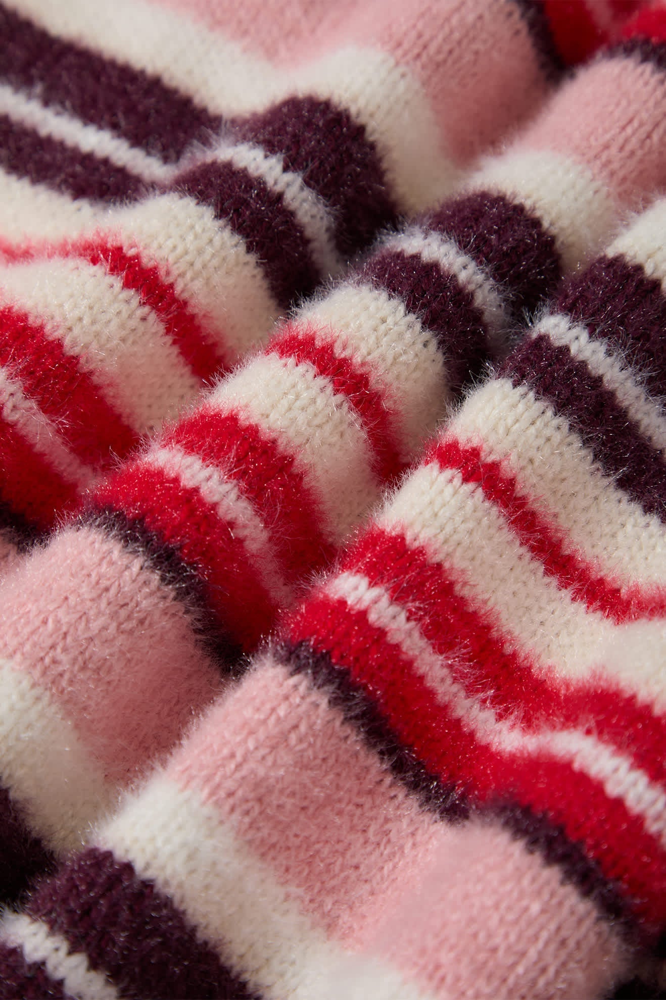 Women's Cozy Crew Sweater in Multi Stripe