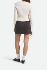 Women's Carefree Organic Garment Dye Lounge Skirt in Black