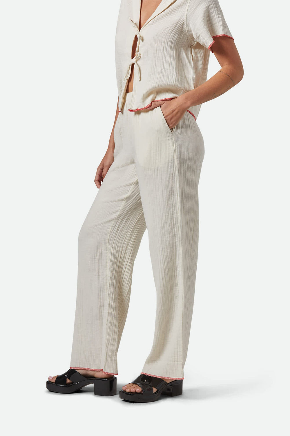 Women's Wandering Hudson Lounge Pant in Off White