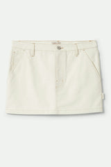 Women's Essex Painter Mini Skirt in Egret White