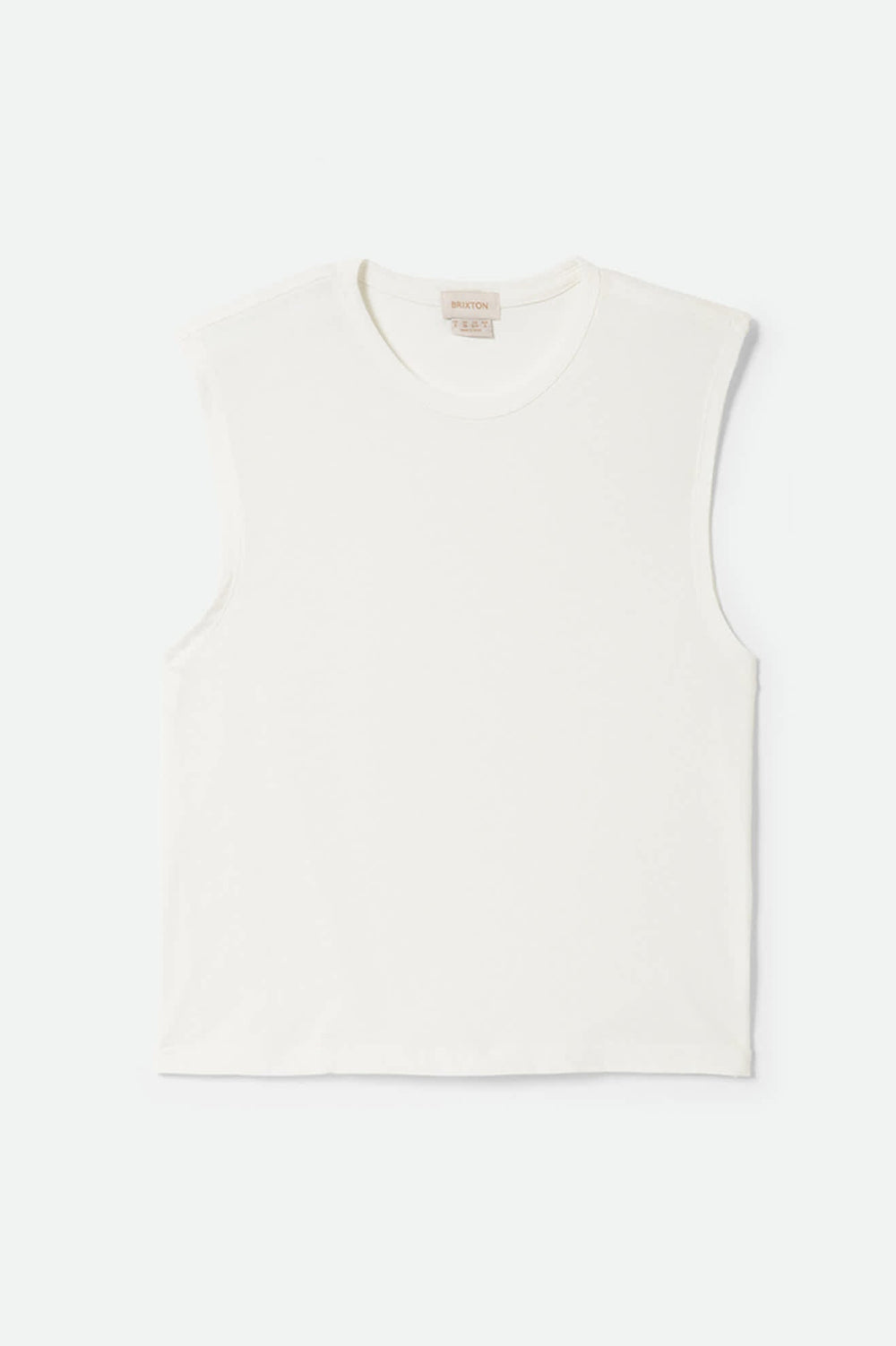 Women's Carefree Organic Garment Dyed Muscle Tank in Off White