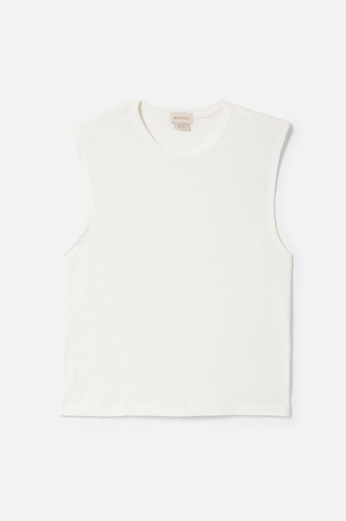 Women's Carefree Organic Garment Dyed Muscle Tank in Off White