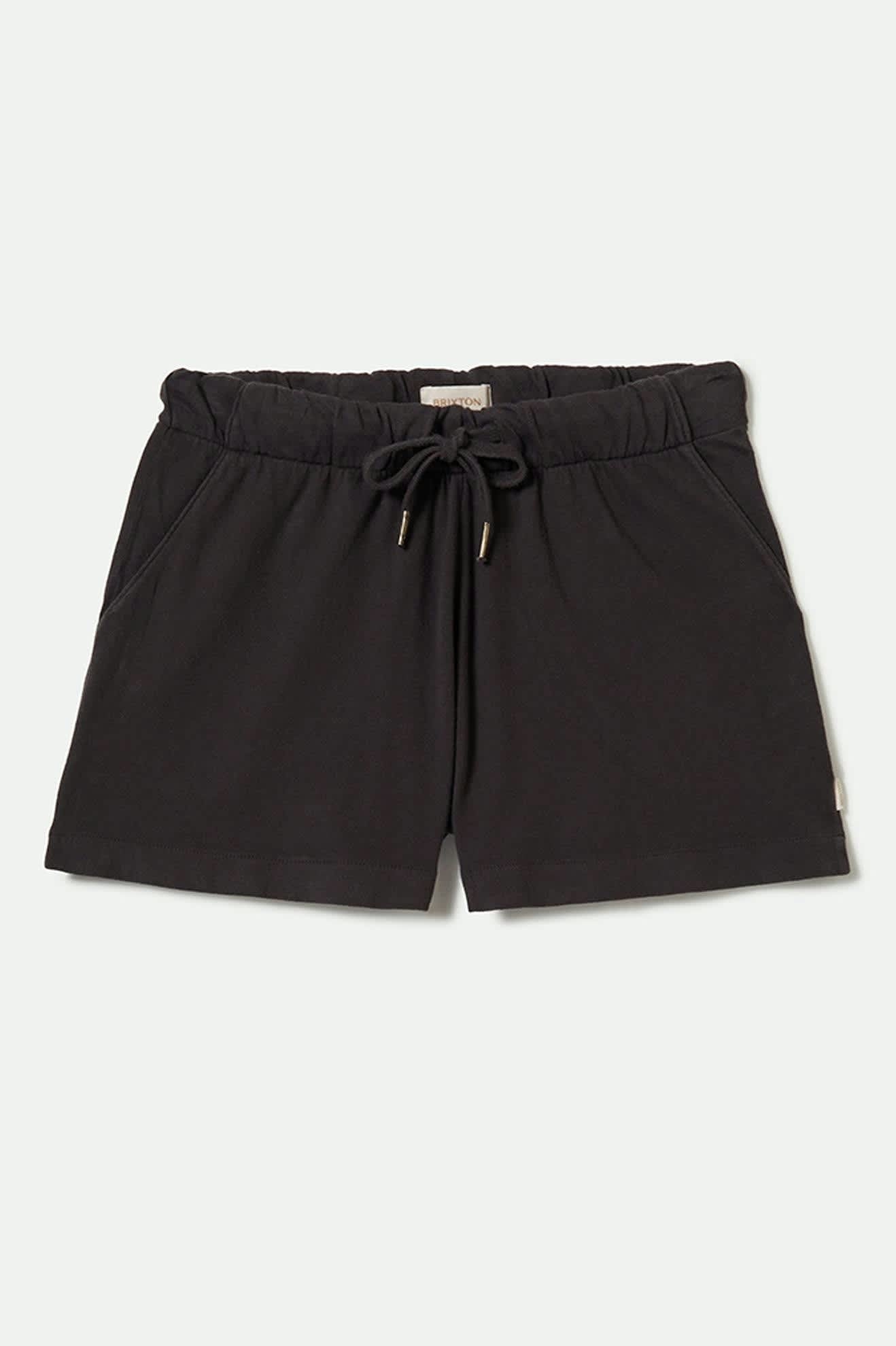 Women's Carefree Organic Garment Dyed Lounge Short in Black