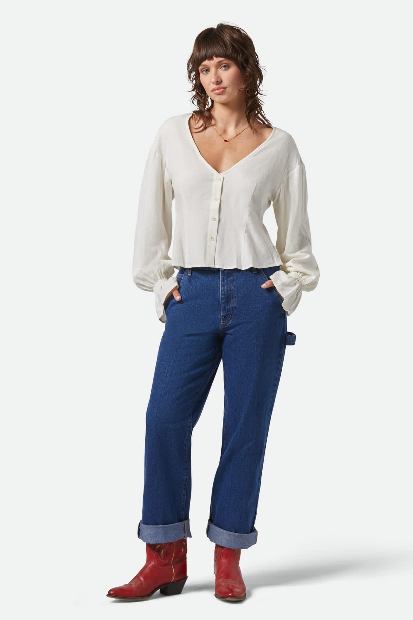 Women's Essex Painter Pant in Medium Denim