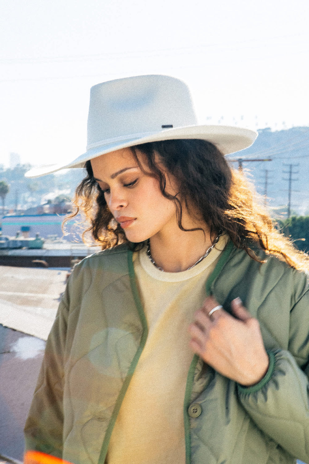 Women's Marlow Rancher Hat in Off White