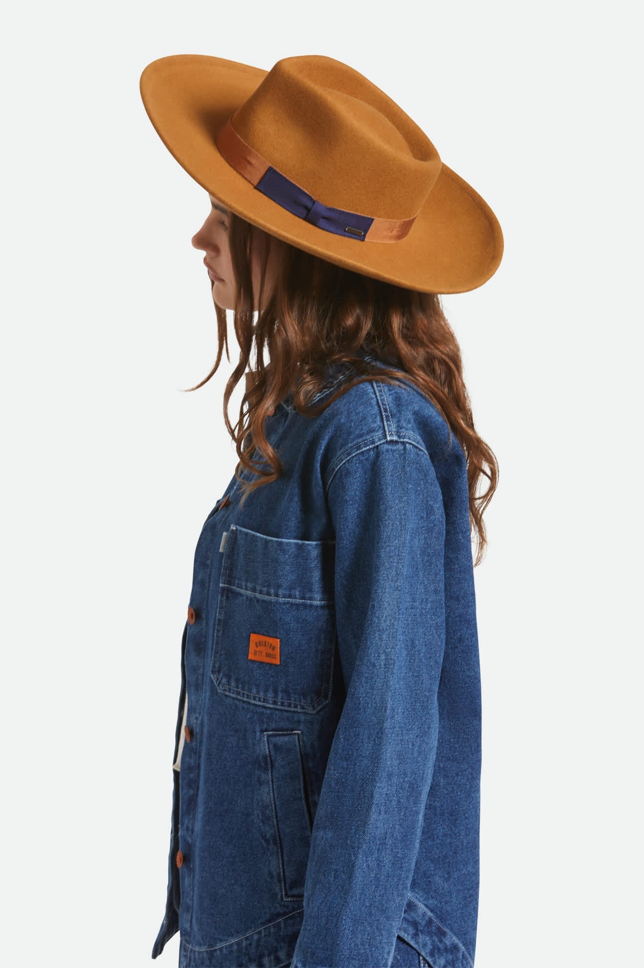 Women's Monet Fedora in Washed Copper