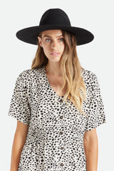 Women's Leigh Felt Fedora - Black