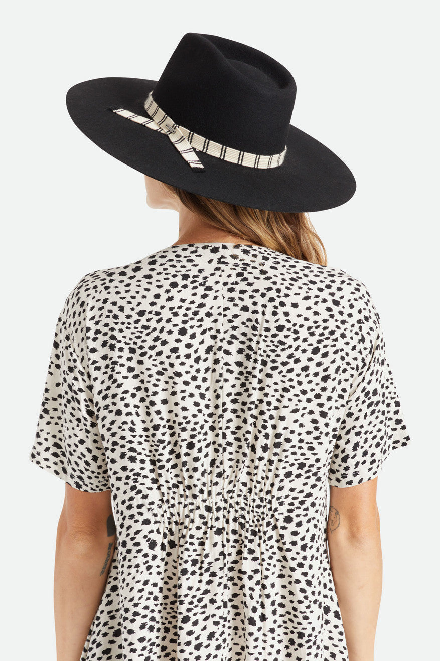 Women's Leigh Felt Fedora - Black