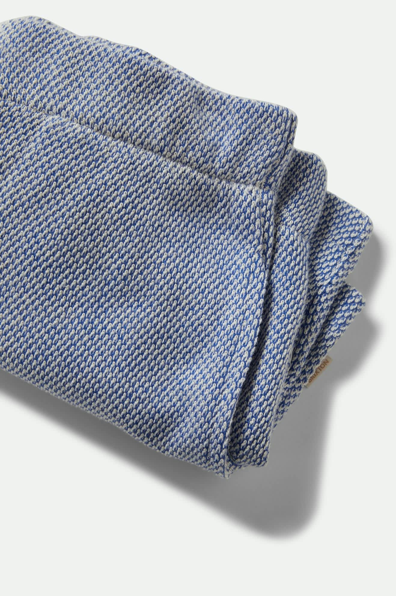 Women's The Weekend Cross Loop French Terry Lounge Short in Off White/Electric Indigo