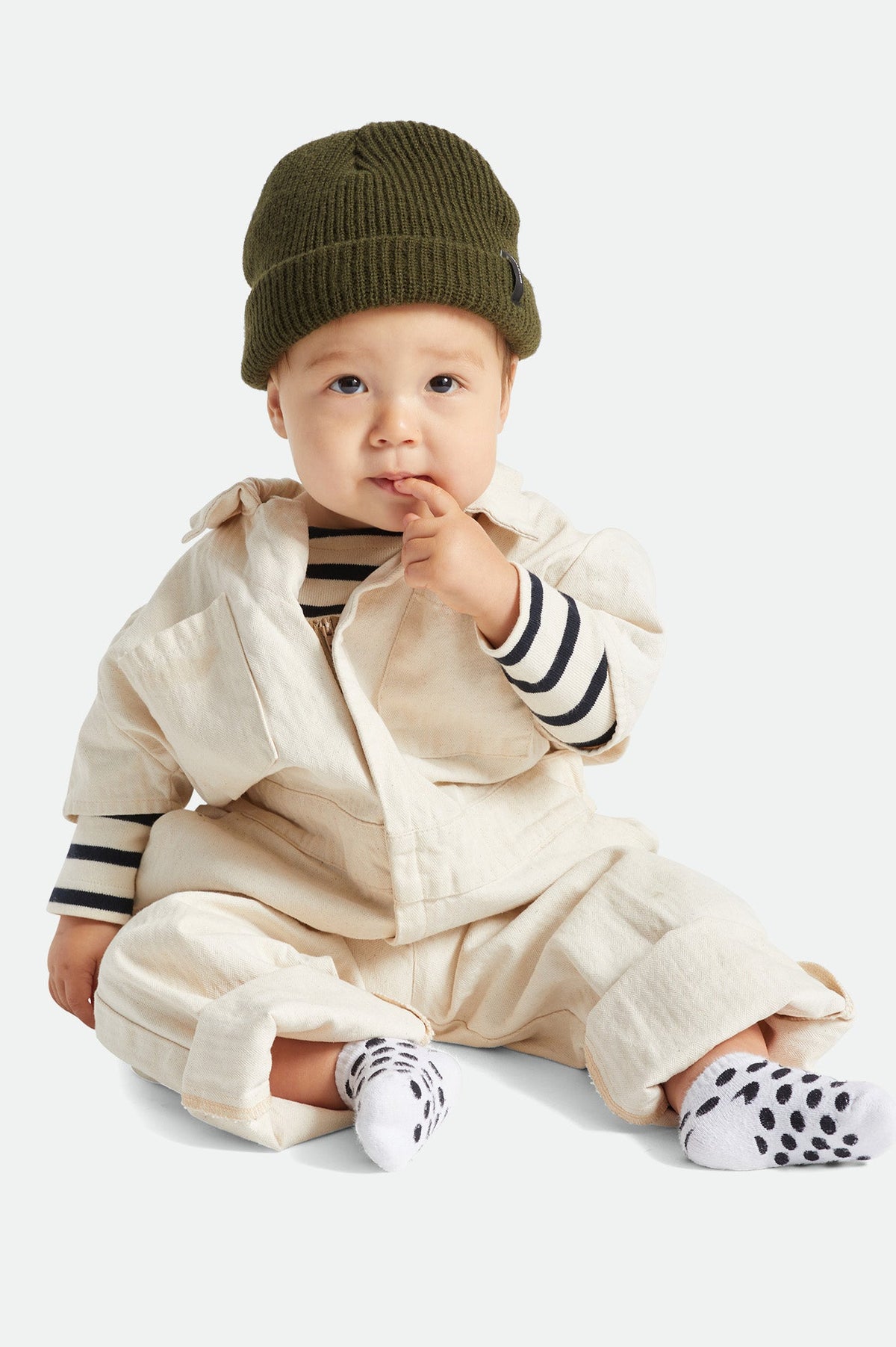 Youth Baby Heist Beanie - Military Olive