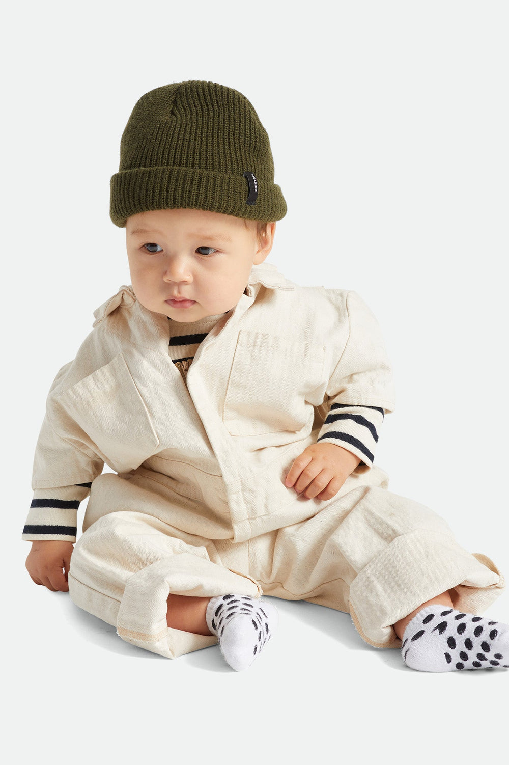Youth Baby Heist Beanie - Military Olive
