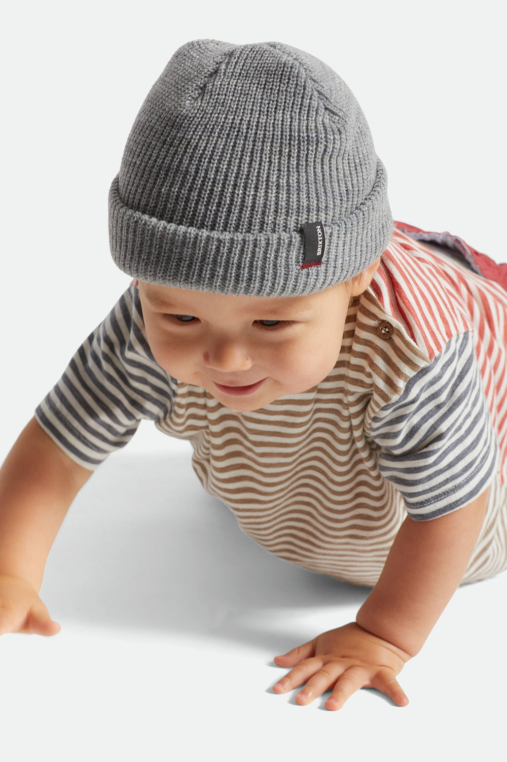 Brixton Unisex Baby Heist Beanie in color Light Heather Grey