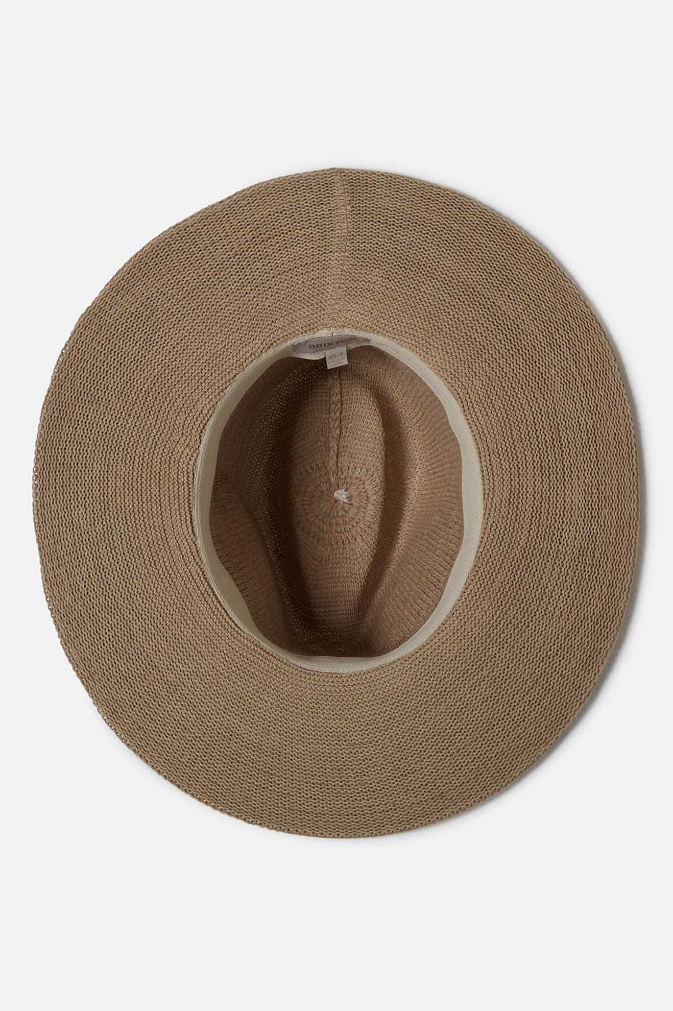 Women's Lyons Knit Pattern Packable Hat in Light Tan/Light Tan