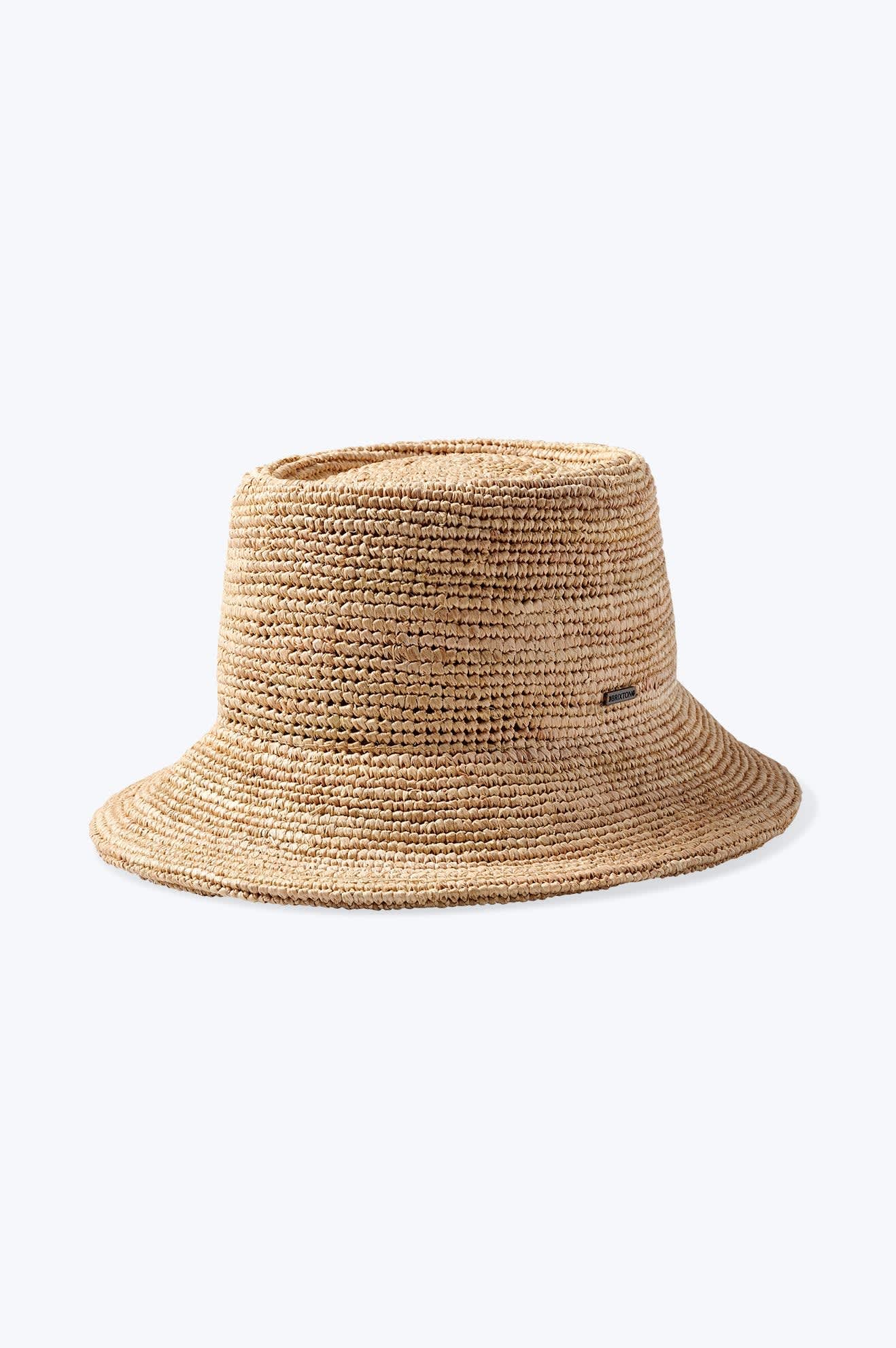 Women's Ellee Straw Bucket Hat in Tan