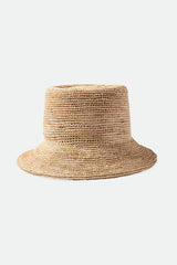 Women's Ellee Straw Bucket Hat in Tan