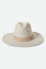 Unisex Layton Comfort Fedora in Dove/Sand